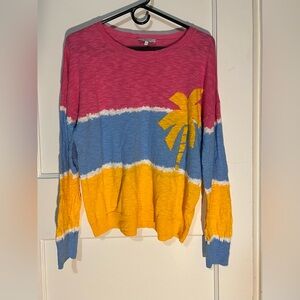 Colorful Women's Palm Tree Sweater